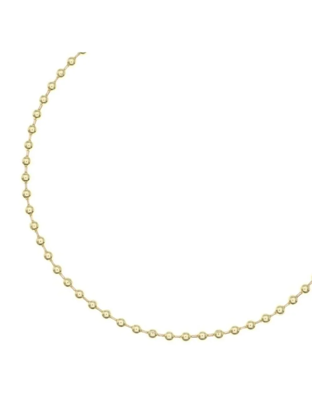 Chrome Hearts 22k Ball Chain Necklace Gold